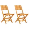 vidaXL Scaune pliante 2 buc 47x61x90 cm lemn masiv de tec
