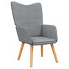 vidaXL Scaun de relaxare, gri deschis, material textil