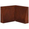 vidaXL Zid de sprijin 50 x 50 x 50 cm Oțel rezistent la intemperii