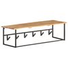 vidaXL Cuier cu margine naturala, 100x34x38 cm, lemn masiv acacia