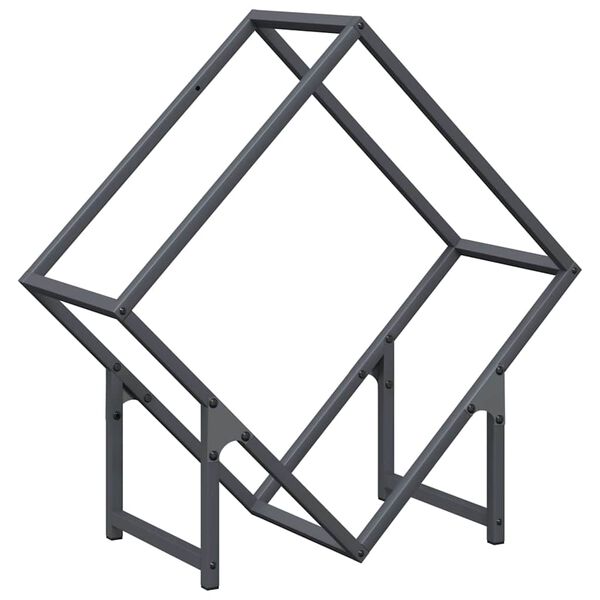 vidaXL Suport pentru lemne de foc Antracit Oțel laminat la rece