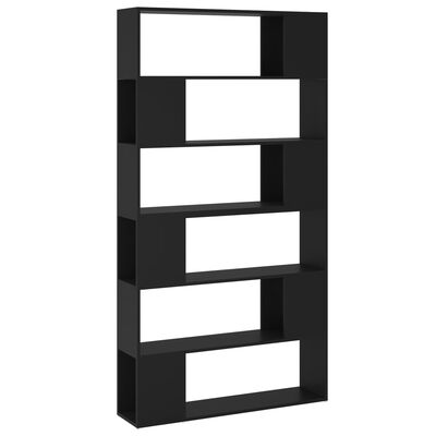 vidaXL Bibliotecă/Separator cameră, negru, 100x24x188 cm