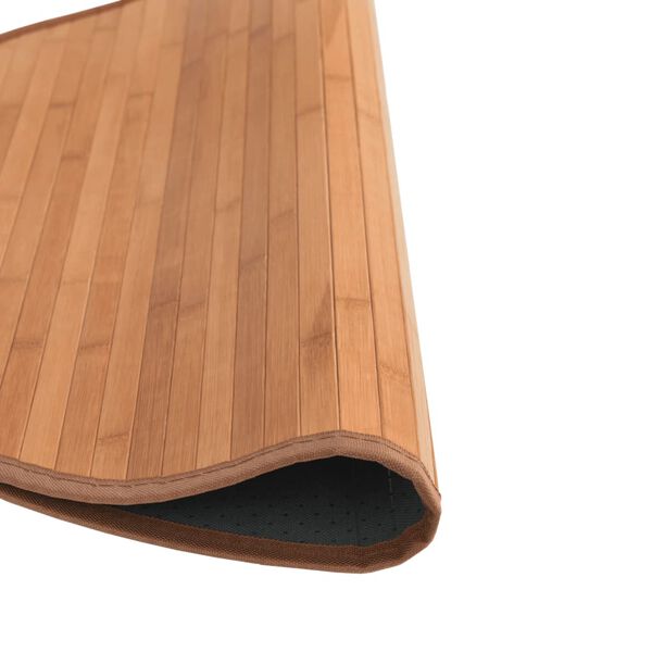 vidaXL Covor rotund, natural, 60 cm, bambus