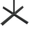 vidaXL Umbrelă în consolă de grădină cu LED-uri, cărămiziu, 250x250 cm
