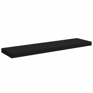 vidaXL Raft de perete suspendat, negru, 90x23,5x3,8 cm, MDF