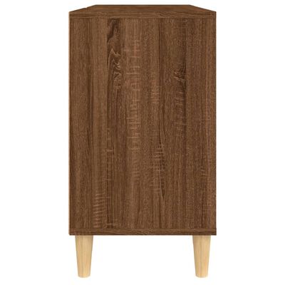 vidaXL Dulap de chiuvetă, stejar maro, 80x33x60 cm, lemn prelucrat