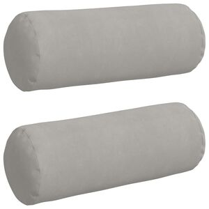 vidaXL Perne Bolster 2 pcs Gri deschis &Oslash; 25 x 70 cm