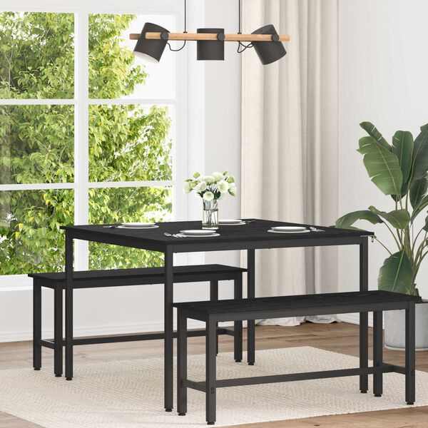 vidaXL Mese de sufragerie METAL