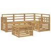 vidaXL Set de canapele de exterior 5 pcs Alb 59 x 59 x 37 cm