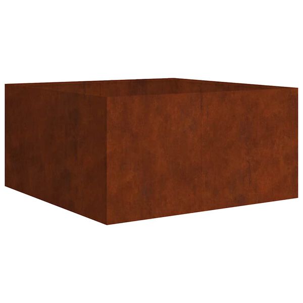 vidaXL Jardinieră, 80x80x40 cm, oțel corten