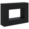 vidaXL Masă de consolă Dungi Negru 101 x 29 x 74 cm Lemn prelucrat