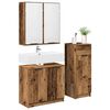 vidaXL Set de mobilier pentru baie 3 pcs Lemn vechi Lemn compozit