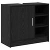 vidaXL Dulap de Baie Stejar Negru 63 x 29 x 55 cm Lemn prelucrat