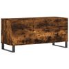 vidaXL Dulap pentru discuri stejar fumuriu 100x38x48 cm lemn compozit