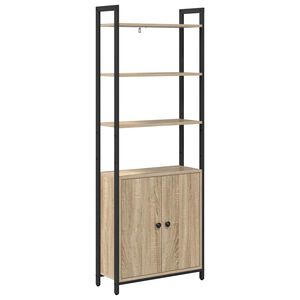 vidaXL Dulap pentru cărți 6 niveluri 60 x 24 x 161 cm Lemn prelucrat