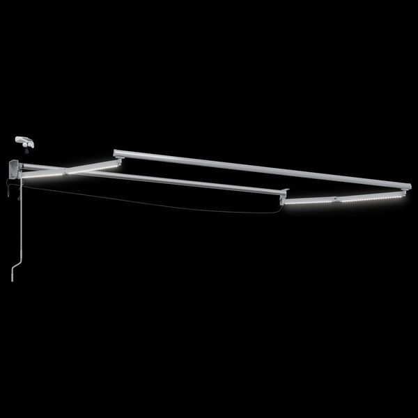 vidaXL Cort electric retractabil Crem 2,5 x 2 m