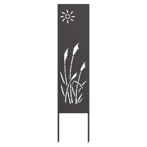vidaXL Ecran de intimitate pentru grădină Traforaj Negru 32 x 140 cm