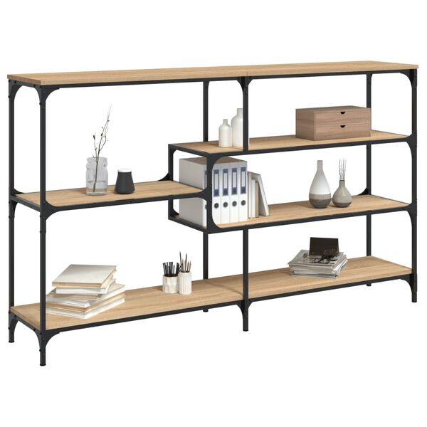 vidaXL Măsuță consolă, stejar sonoma, 160x32x95 cm, lemn prelucrat