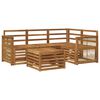 vidaXL Set de canapele de exterior 5 buc. natural Poliester