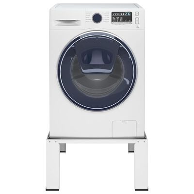 vidaXL Suport pentru mașina de spălat, alb