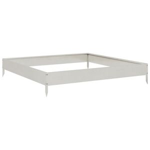 vidaXL Strat &icirc;nălțat de grădină, 100x100x18,5 cm, oțel inoxidabil