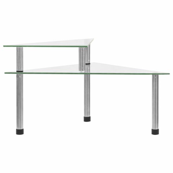 vidaXL Raft de bucătărie transparent, 49,5x35x19 cm, sticlă securizată