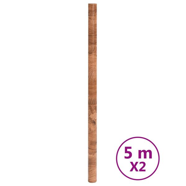 vidaXL Autocolante pentru mobilier aspect lemn autoadeziv 90x500cm PVC