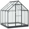 vidaXL Seră de grădină cu ușă Antracit 183,5 x 183,5 x 207 cm