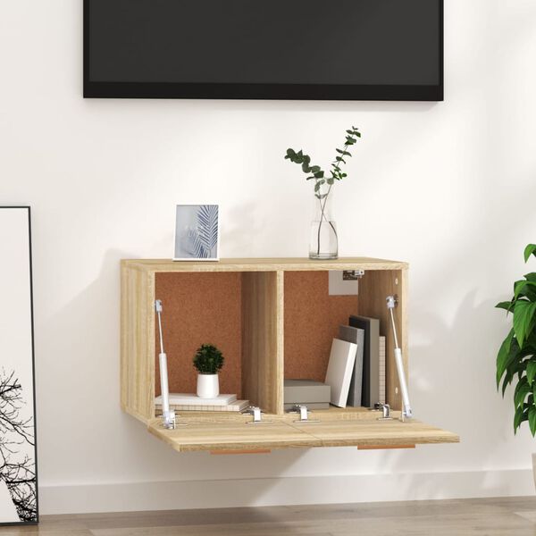 vidaXL Dulap de perete, stejar sonoma, 60x36,5x35 cm, lemn prelucrat