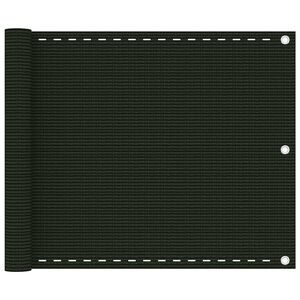 vidaXL Paravan de balcon, verde &icirc;nchis, 75x300 cm, HDPE
