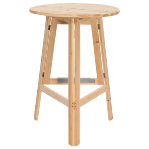vidaXL Masă de bar pliabilă, 78 cm, lemn de brad