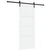 vidaXL Ușă glisantă 86 x 211 cm Lemn prelucrat Alb și negru