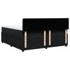 vidaXL Pat box spring cu saltea, negru, 200x200 cm, catifea