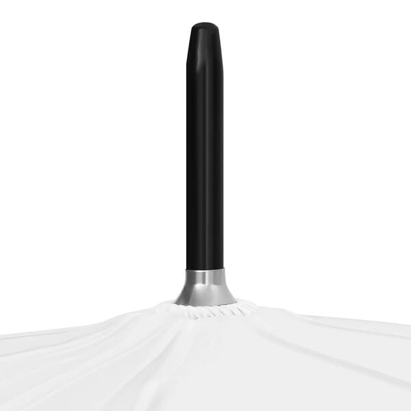 vidaXL Umbrelă, alb, 130 cm
