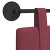 vidaXL Cap de pat suspendat Simplu Roșu Vin 130 x 55 x 5 cm țesătură