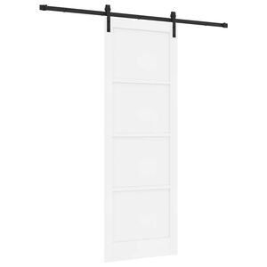 vidaXL Ușă glisantă Alb 83 x 232 cm Lemn masiv de pin