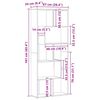 vidaXL Bibliotecă, lemn vechi, 67x24x161 cm, lemn prelucrat