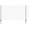 vidaXL P fence din s&acirc;rmă sudată cu st&acirc;lp 50 x 1,4 m Verde Plasă