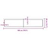 vidaXL Blat de baie, maro deschis, 180x40x(2-4) cm, lemn masiv tratat