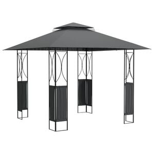 vidaXL Foișor cu acoperiș, antracit, 300x300x270 cm, oțel