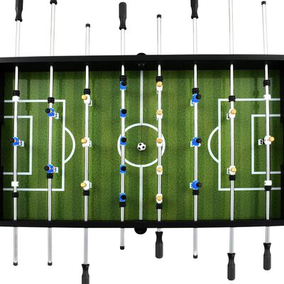 vidaXL Masă de fotbal, negru, 140 x 74,5 x 87,5 cm, oțel, 60 kg