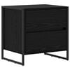 vidaXL Noptieră Stejar Negru 50 x 39.5 x 50 cm Lemn prelucrat