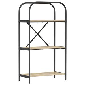 vidaXL Raft pentru cărți 3 niveluri 60 x 30 x 109 cm Lemn prelucrat