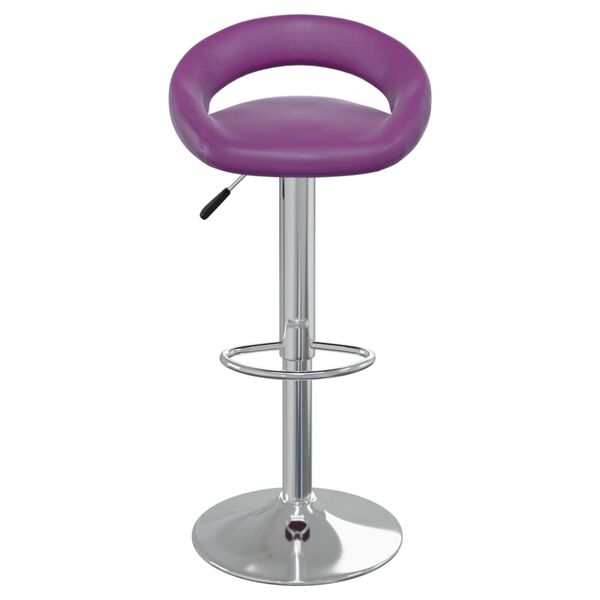 vidaXL Scaun de bar, violet, piele ecologică