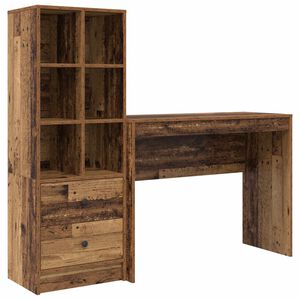 vidaXL Birou Lemn vechi 145,5 x 40 x 127 cm 2 buc.