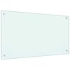 vidaXL Panou antistropi de bucătărie, culoare lapte, 90x50 cm, sticlă securizată
