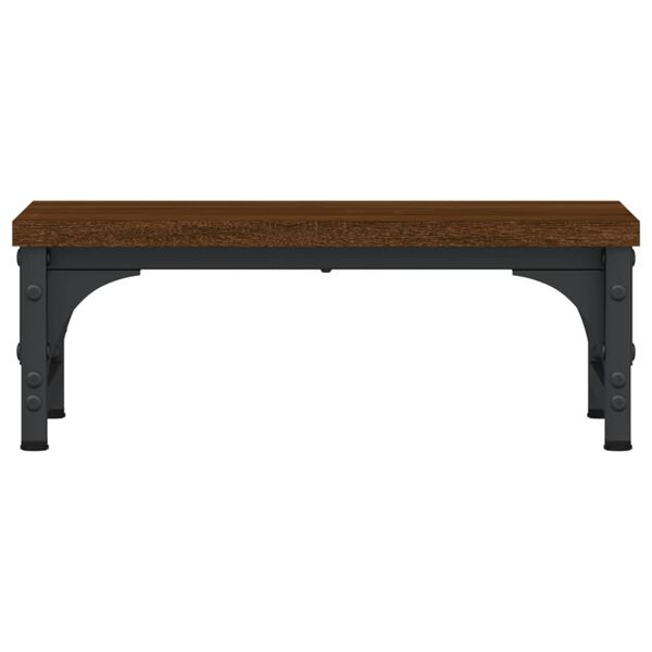 vidaXL Suport pentru monitor, stejar maro, 37x23x14 cm, lemn compozit