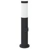 vidaXL St&acirc;lp luminos cu priză 50 cm oțel inoxidabil IP44