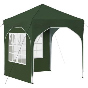 vidaXL Cort de Petrecere Pop-up 192 x 192 x 245 cm Verde