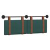 vidaXL Cap de pat suspendat Verde &icirc;nchis 150 x 55 x 5 cm PU antic
